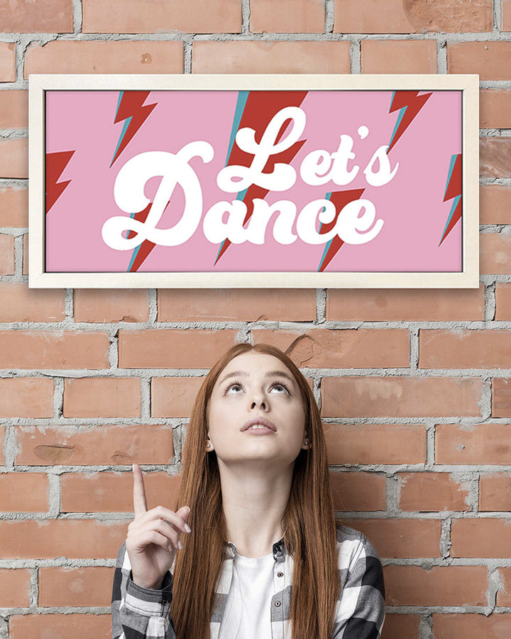 Wall Art Framed Print - Let's Dance Bowie-Inspired Retro Design Additional 3