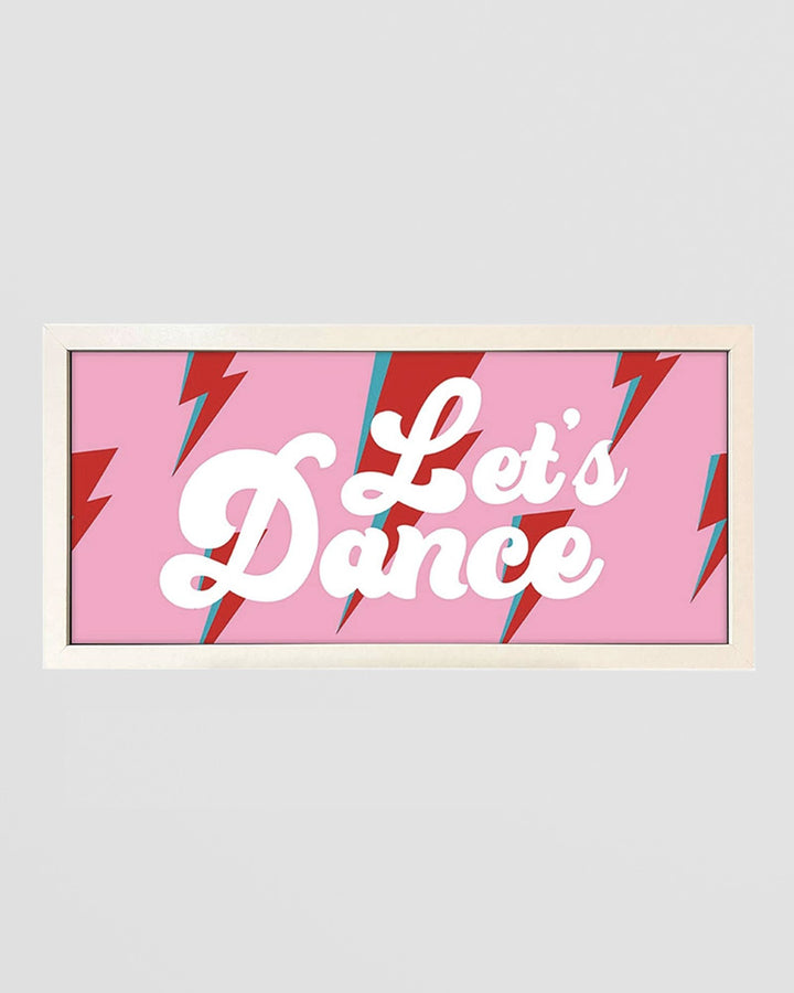 Wall Art Framed Print - Let's Dance Bowie-Inspired Retro Design Additional 1
