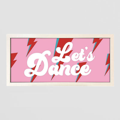 Wall Art Framed Print - Let's Dance Bowie-Inspired Retro Design