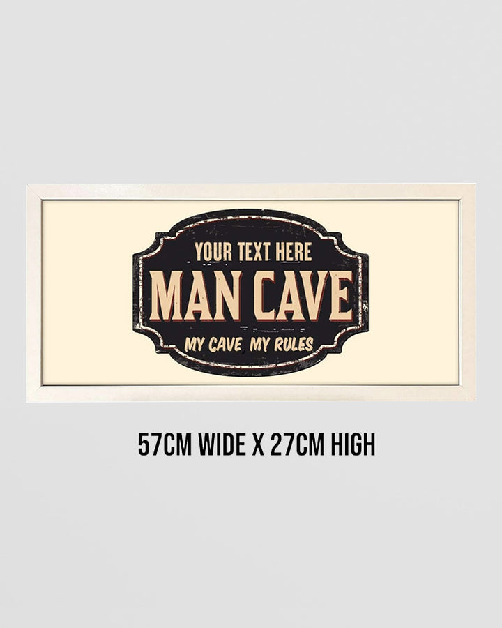 Personalised Wall Art Print – My Cave My Rules Man Cave Sign Additional 5