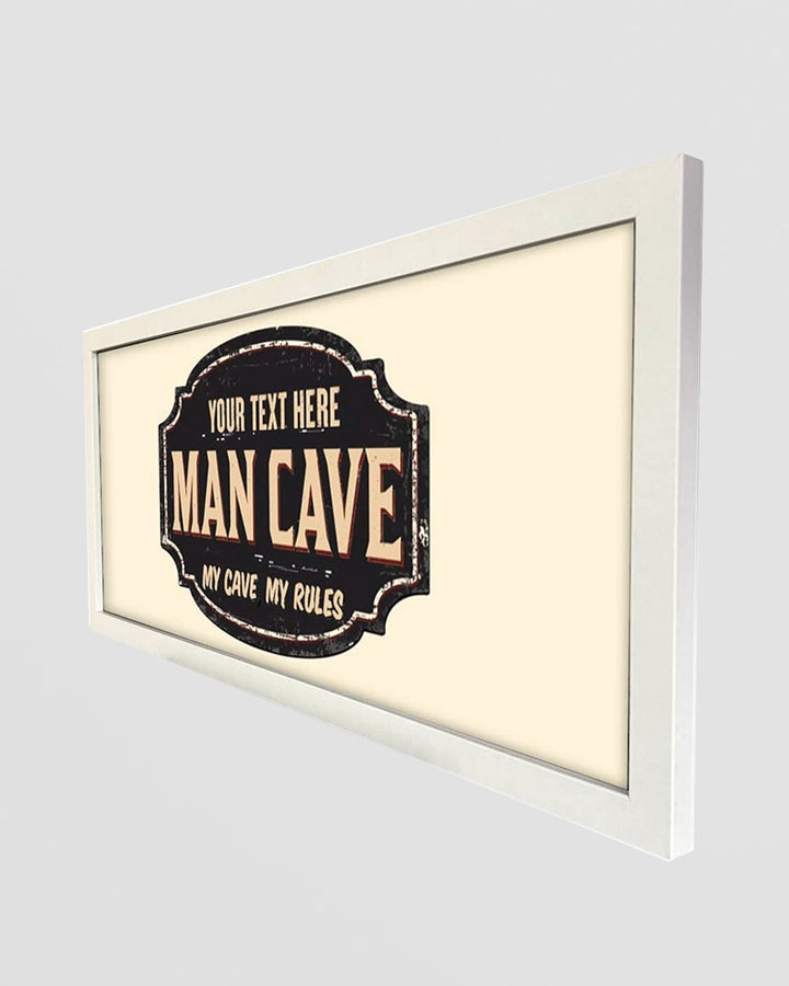 Personalised Wall Art Print – My Cave My Rules Man Cave Sign Additional 2