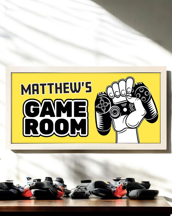 Personalised Kids Game Room Wall Art. Framed Console-Inspired Print Additional 4