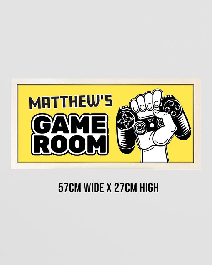 Personalised Kids Game Room Wall Art. Framed Console-Inspired Print Additional 5