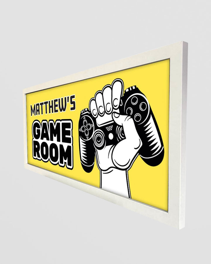Personalised Kids Game Room Wall Art. Framed Console-Inspired Print Additional 2