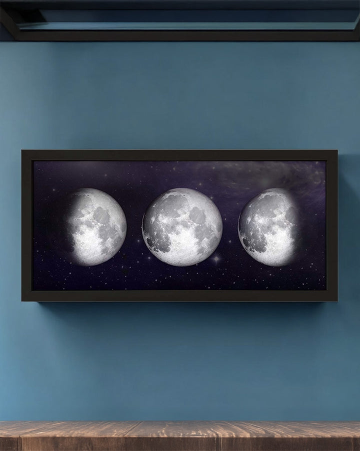 Moon Phases Framed Wall Art Print. Celestial Style for Space Fans Additional 4