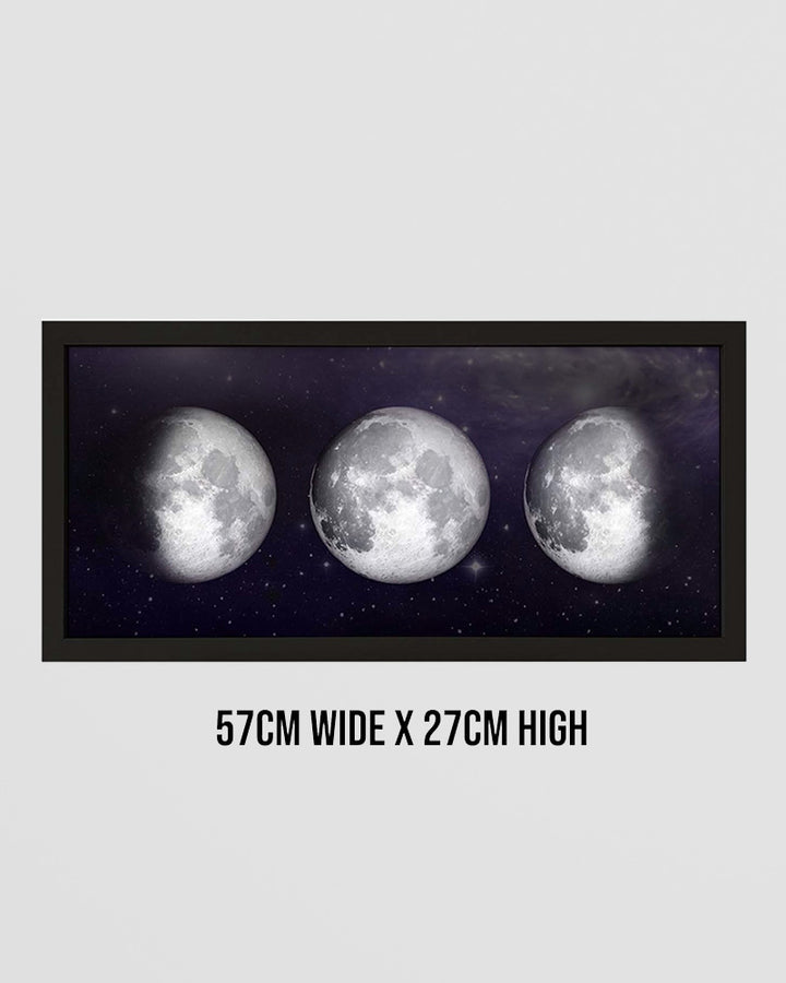 Moon Phases Framed Wall Art Print. Celestial Style for Space Fans Additional 5