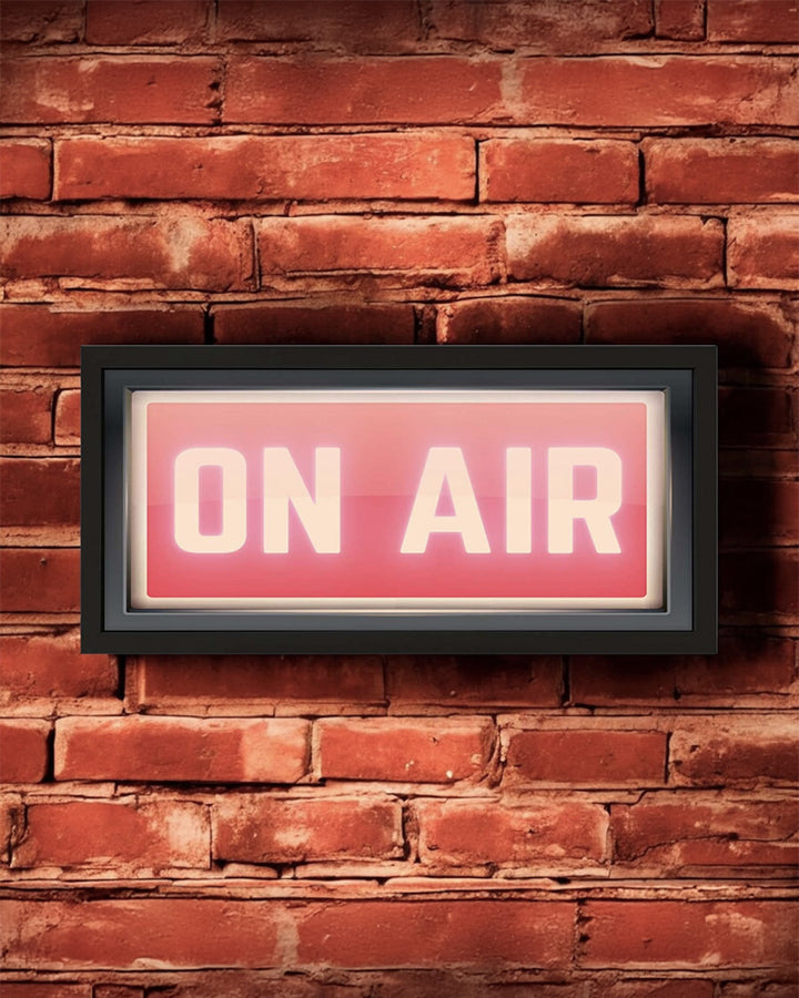 Framed Wall Art Print - Retro On Air Studio Sign Additional 4