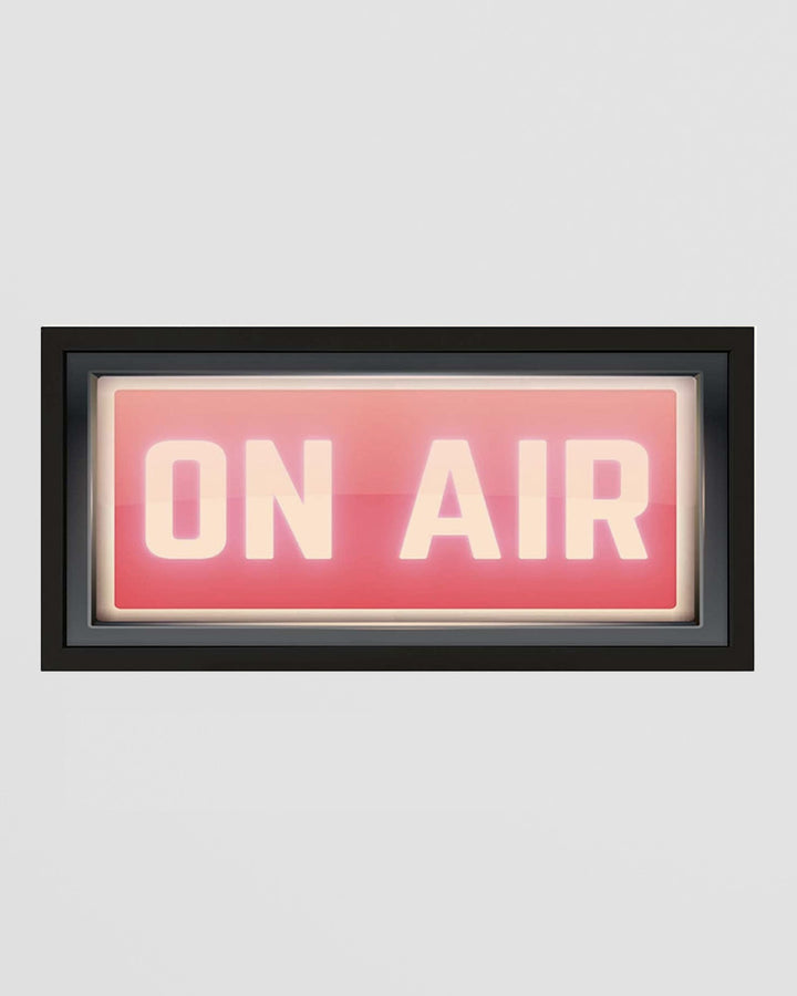 Framed Wall Art Print - Retro On Air Studio Sign Additional 1