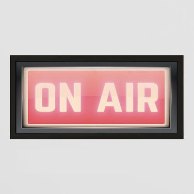 Framed Wall Art Print - Retro On Air Studio Sign