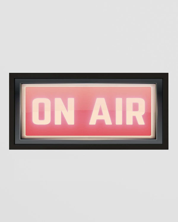 Framed Wall Art Print - Retro On Air Studio Sign