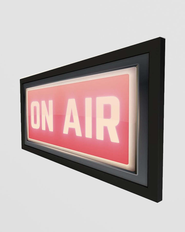Framed Wall Art Print - Retro On Air Studio Sign Additional 2