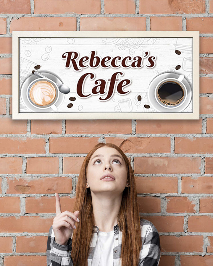 Personalised Wall Art Print - Custom Café Sign in Frame Additional 3