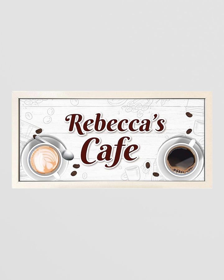 Personalised Wall Art Print - Custom Café Sign in Frame Additional 1