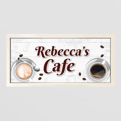 Personalised Wall Art Print - Custom Café Sign in Frame