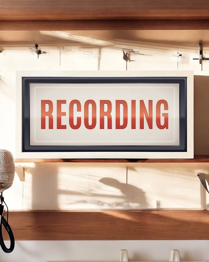 Framed Wall Art Print - Retro Recording Studio Sign Additional 4