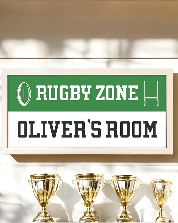 Personalised Rugby Wall Art. Framed Print for Sports Fans Additional 4