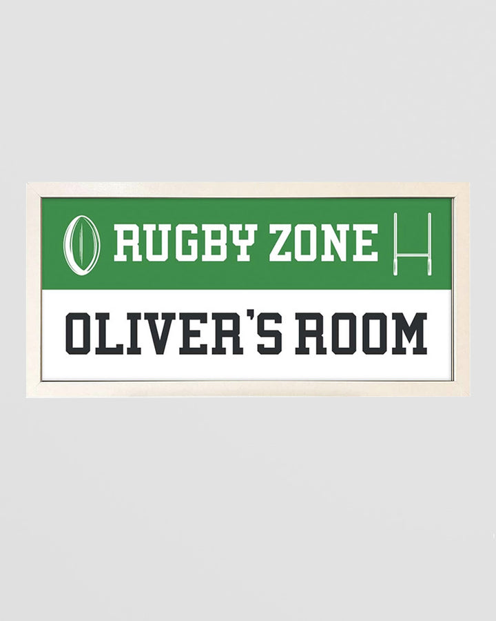 Personalised Rugby Wall Art. Framed Print for Sports Fans Additional 1
