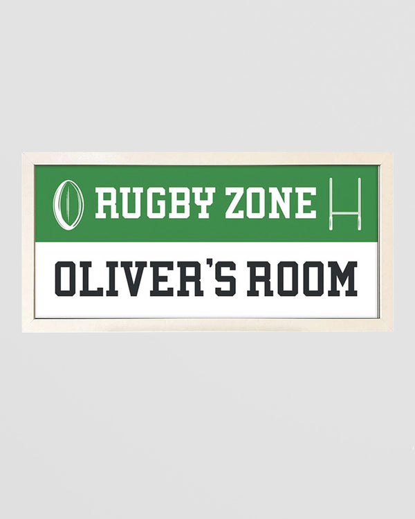 Personalised Rugby Wall Art. Framed Print for Sports Fans