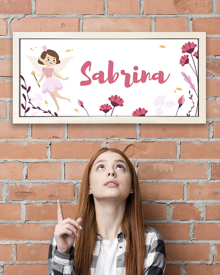Personalised Fairy Wall Art Print for Girls. Framed & Whimsical Additional 3