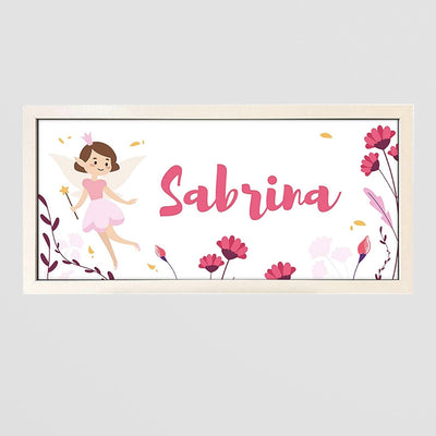 Personalised Fairy Wall Art Print for Girls. Framed & Whimsical