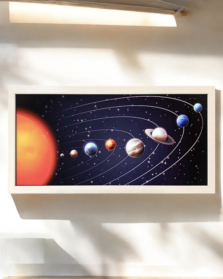 Solar System Wall Art Print, Framed Space Poster for Star Gazers Additional 4