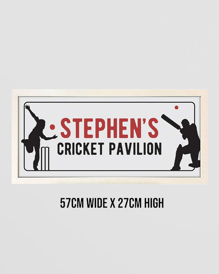 Personalised Cricket Pavilion Wall Art. Framed Print for Sports Fans Additional 5