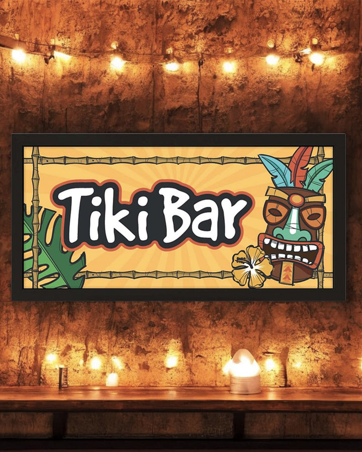 Tiki Bar Wall Art Framed Print. Tropical Vibes for Home Bars Additional 4