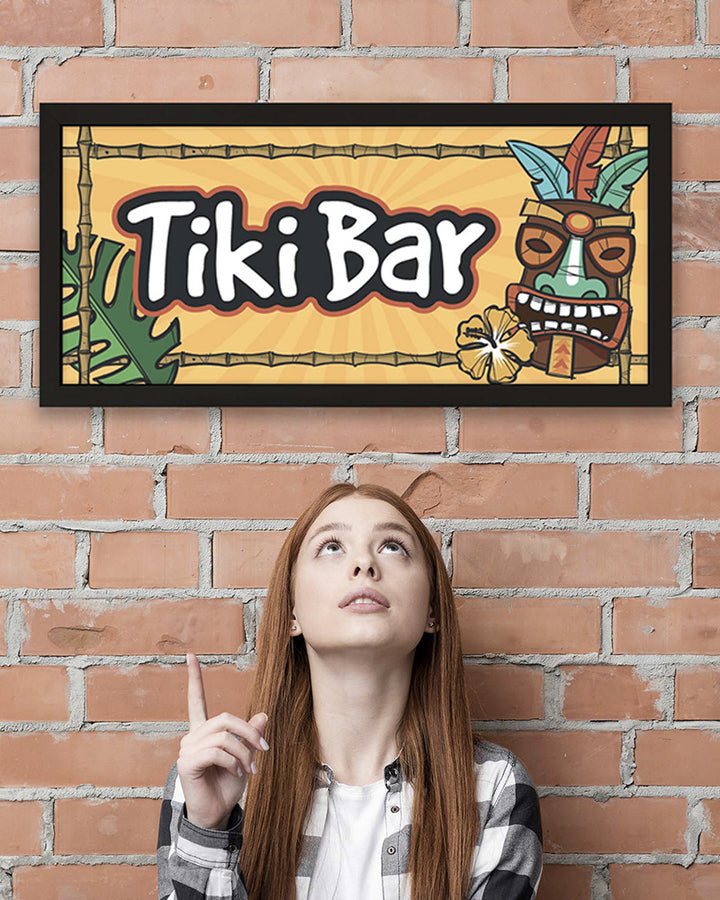 Tiki Bar Wall Art Framed Print. Tropical Vibes for Home Bars Additional 3