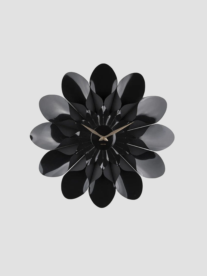 Wall Clock Flower - Black Additional 1