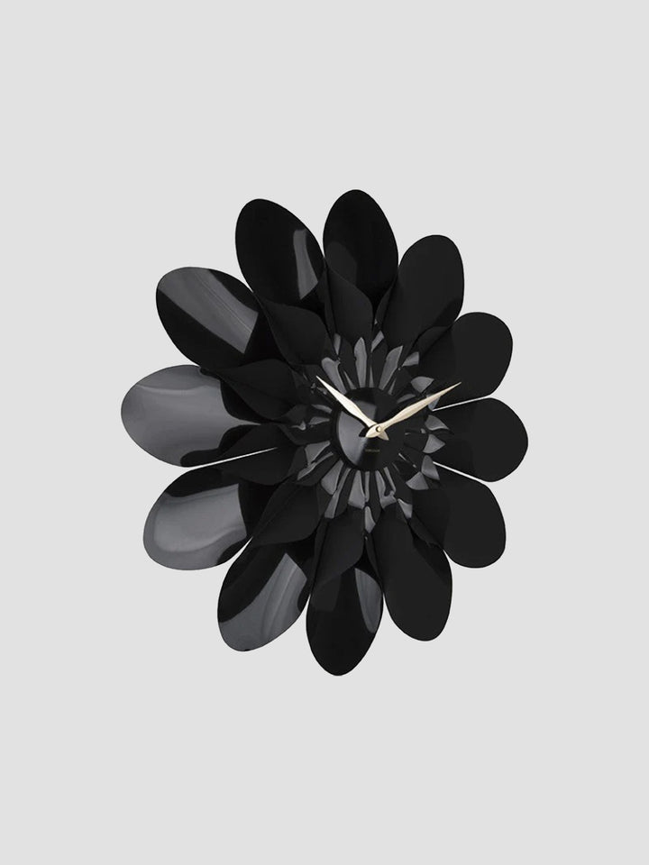 Wall Clock Flower - Black Additional 2
