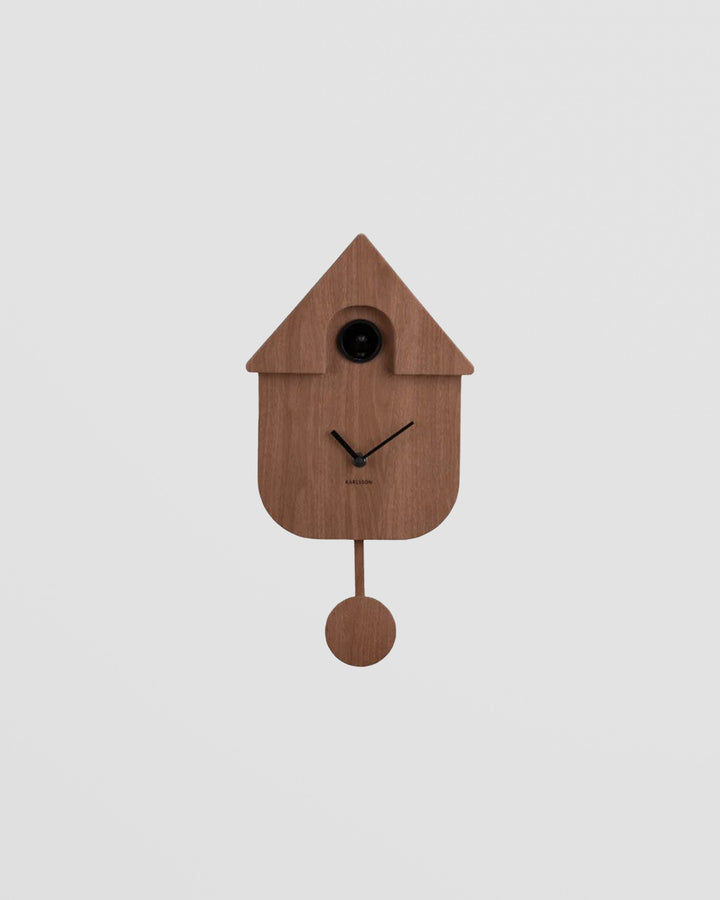 Wall Clock Modern Cuckoo - Dark wood Additional 1