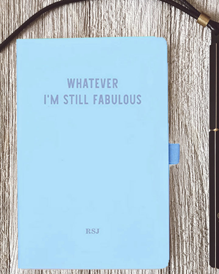 Personalised Notebook - Whatever I'm Still Fabulous in Blue & Purple Additional 4