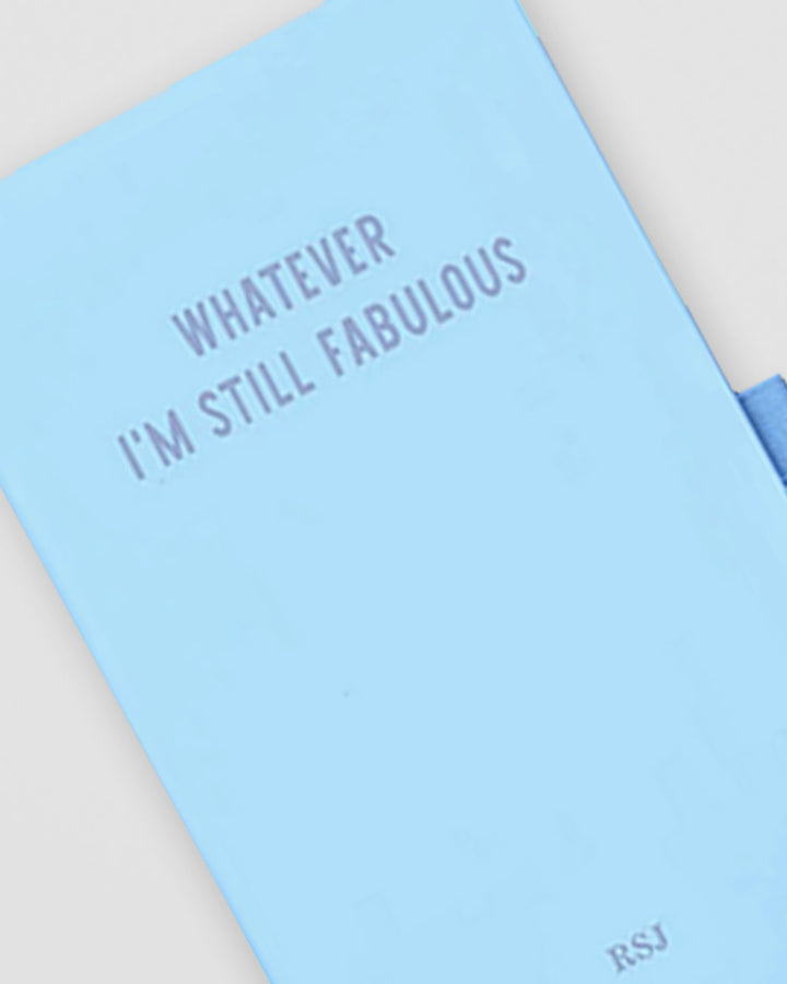 Personalised Notebook - Whatever I'm Still Fabulous in Blue & Purple Additional 2