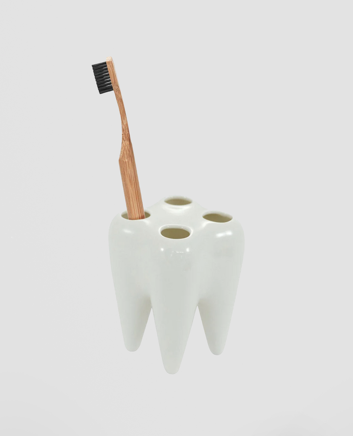 White Tooth Toothbrush Holder Additional 2