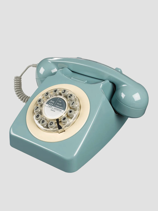 Wild & Wolf 746 Phone in French Blue. Retro charm, modern dialling