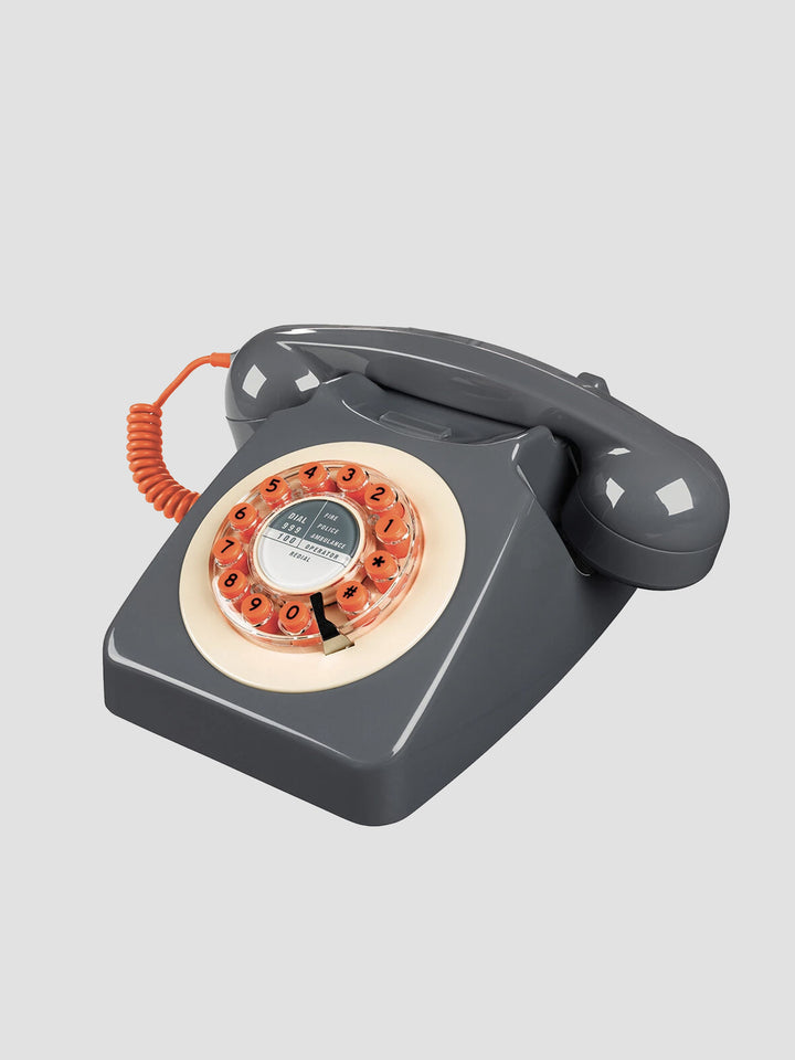 Retro Desk Phone - Wild & Wolf 746 in Concrete Grey Additional 2