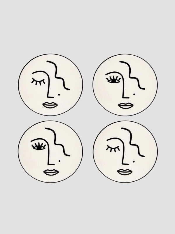 Winky Woman Coasters [D]