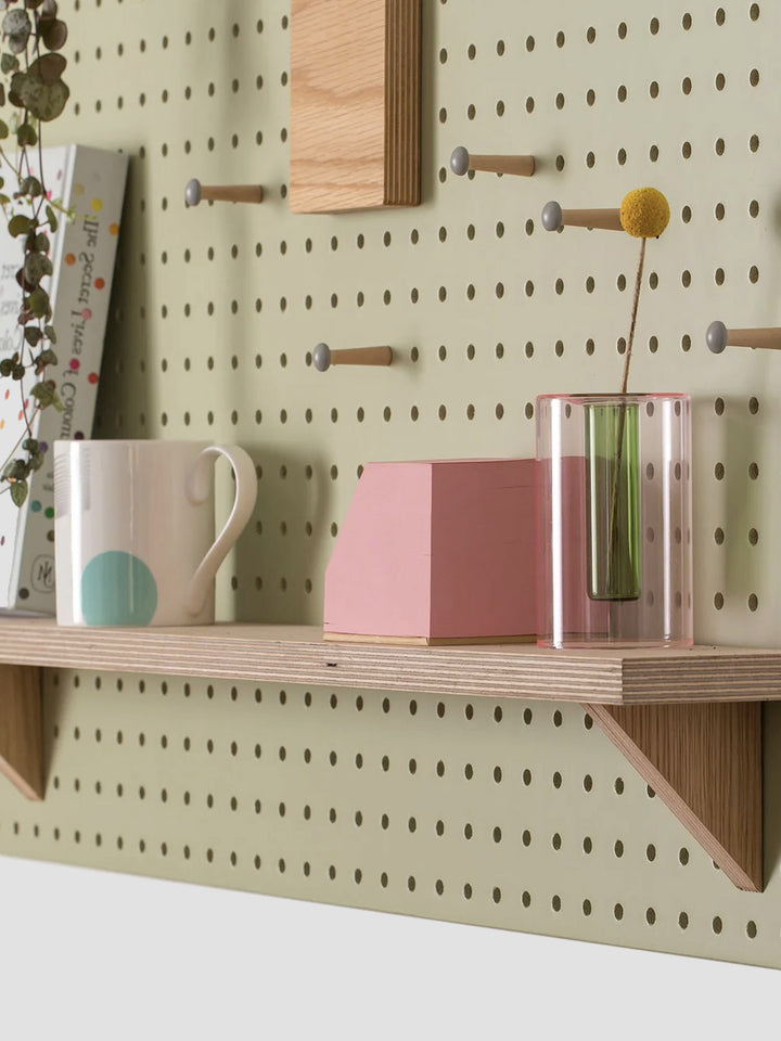 Wooden PegBoard Shelf - Natural Finish for Block Boards Additional 2