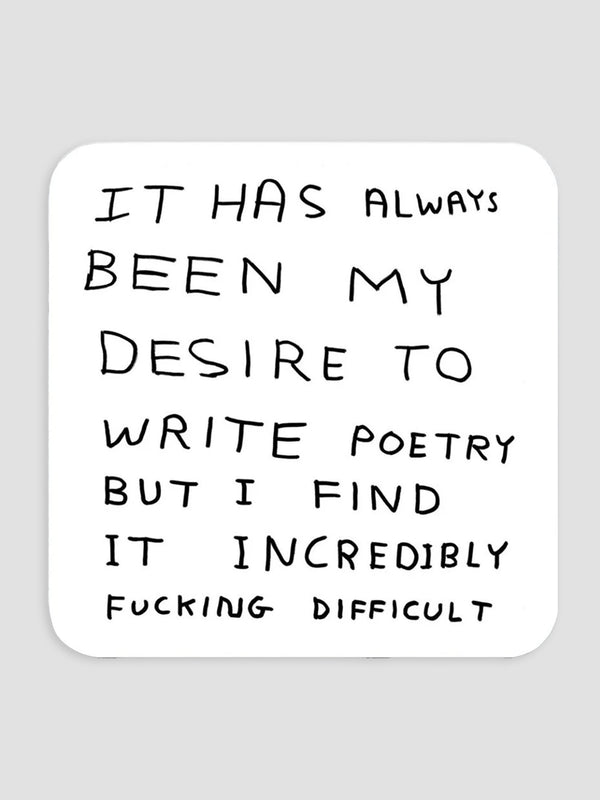 Write Poetry Coaster
