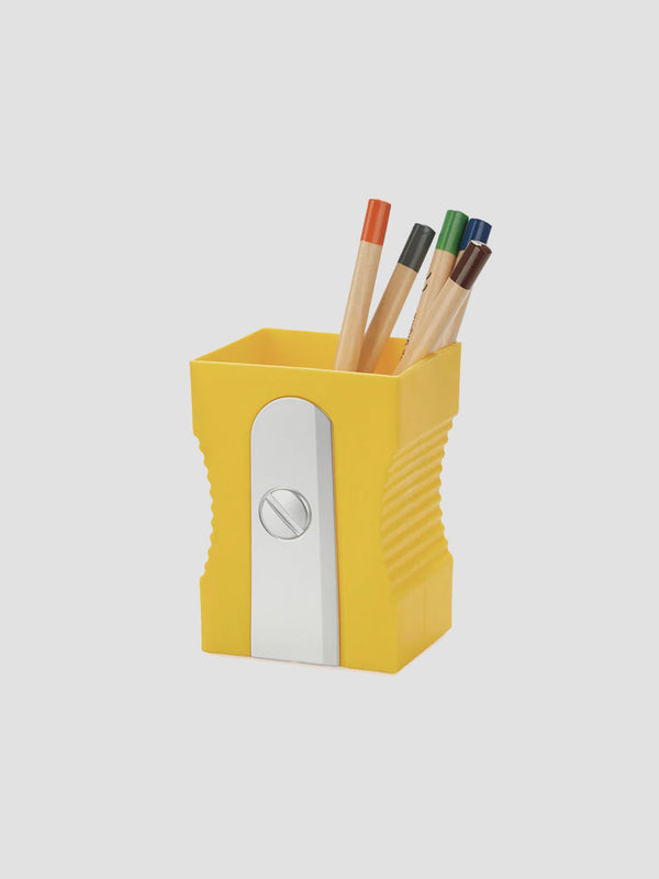 Yellow Sharpener Pen Holder