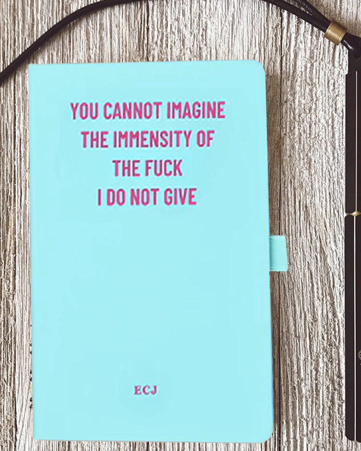 Personalised Mint Green Notebook – Immensely Unbothered and Organised Additional 4
