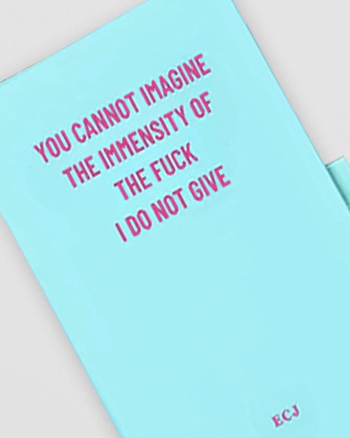 Personalised Mint Green Notebook – Immensely Unbothered and Organised Additional 2