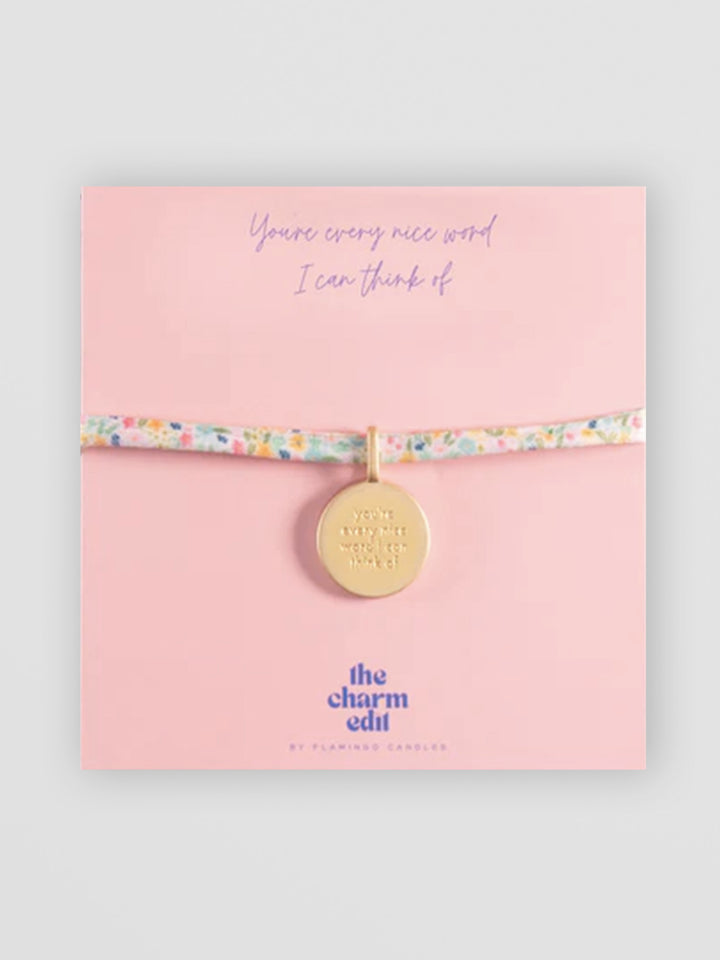 You're Every Nice Word I Can Think Of Charm Tie Bracelet Additional 1