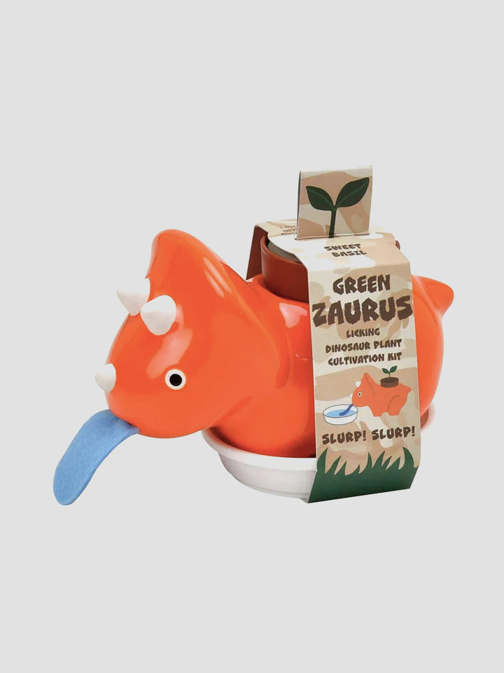 Zaurus Licking Dinosaur Plant - Sweet Basil (Orange) Additional 1