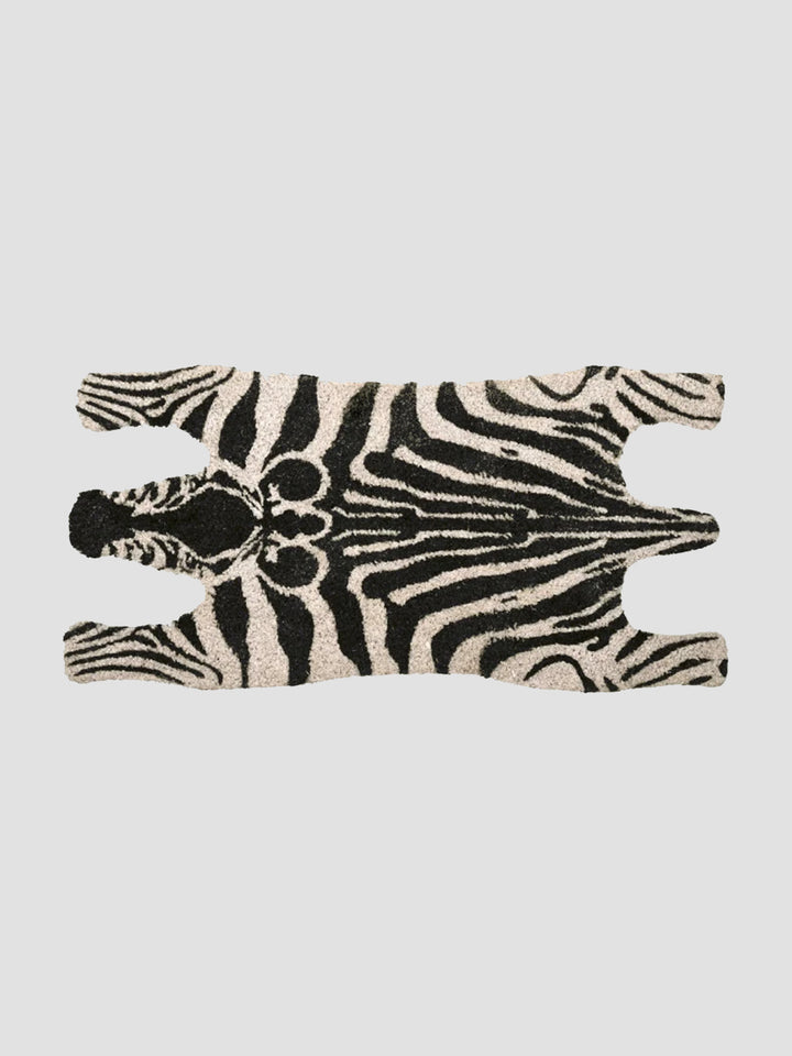 Zebra Doormat - Striped Coir Mat in Animal Shape for Quirky Entrances Additional 1