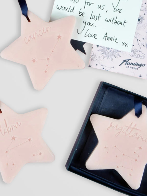 Zodiac Scent Star Gift – Personalised Soy Wax Star with Fragrance
