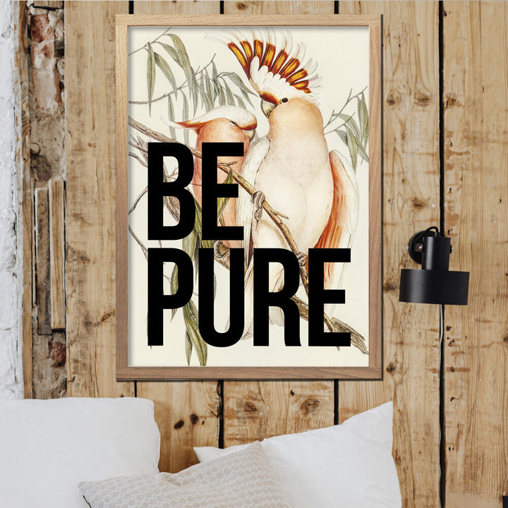 Be Pure Vintage Art Print Additional 1