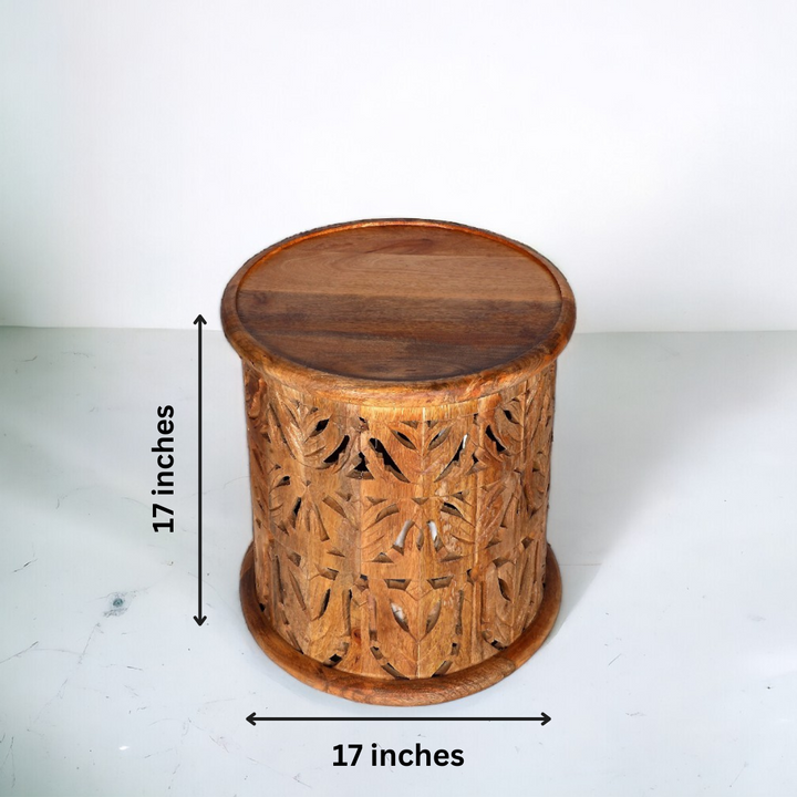 Perth Mango Wood Side Table Additional 4