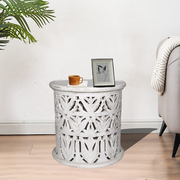 Perth Side Table - White