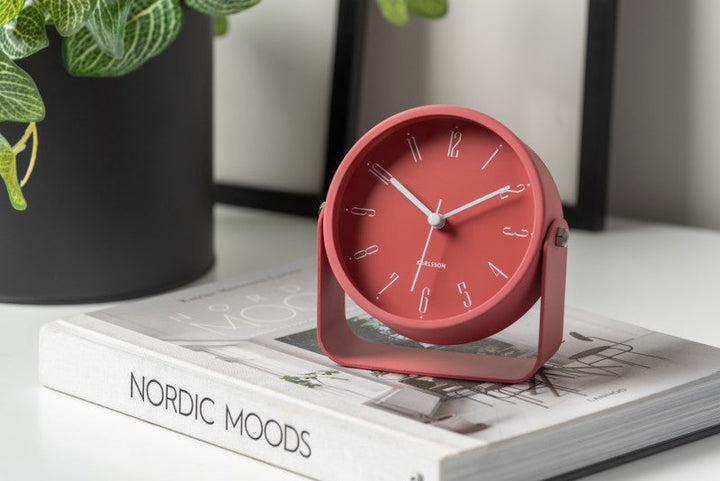 Alarm Clock Regal Numbers - Blush red Additional 1